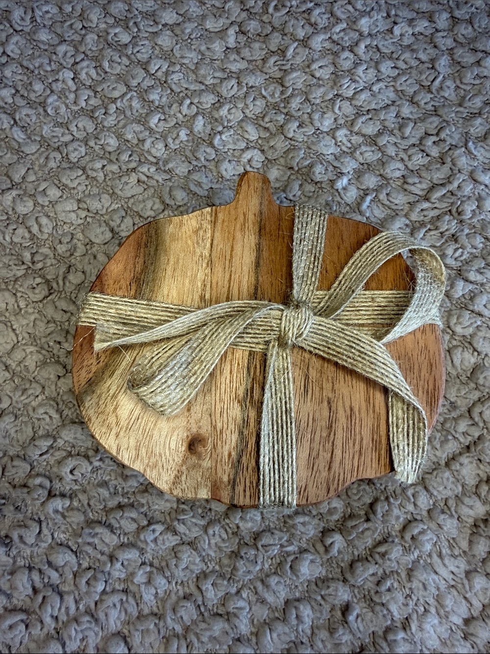 Wooden Pumpkin Coasters | Set Of 4